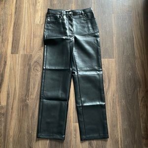 Aritzia Wilfred Melina Leather Pants - Size 4 Short